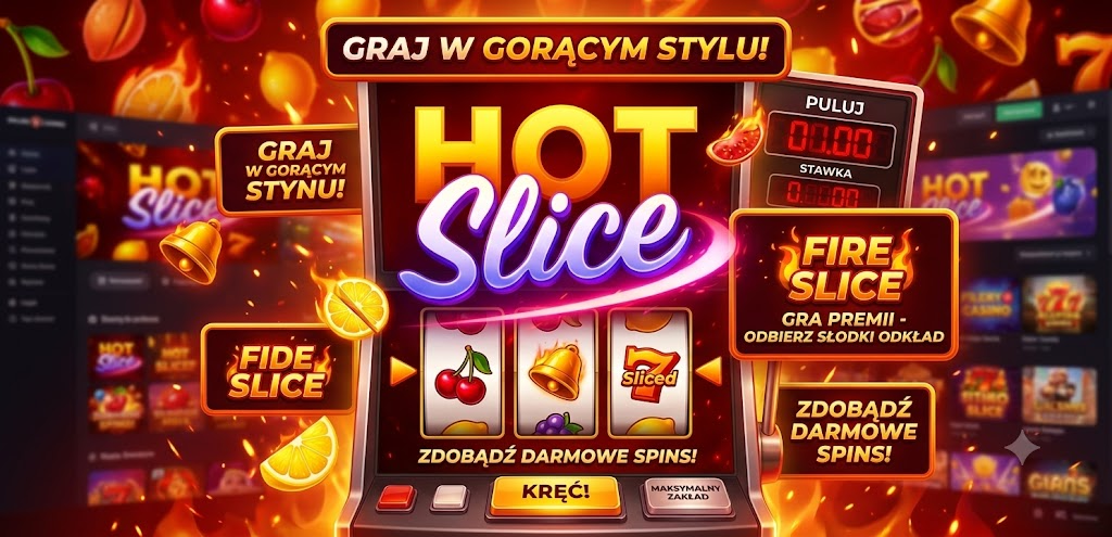 Hot slice slot — ekran gry z pizzą i symbolami